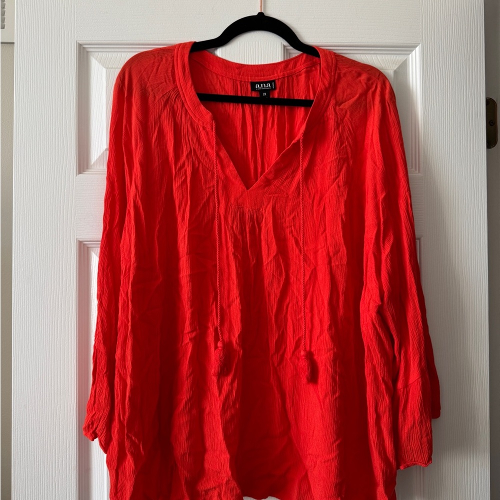 Women's Red Blouse
